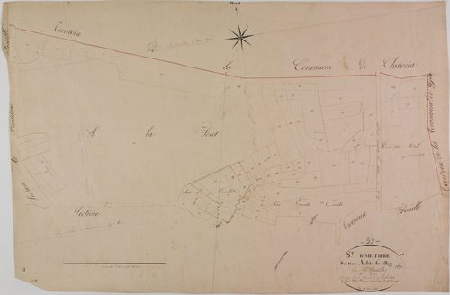 Saint-Hymetière, section A, le Village, feuille 2.