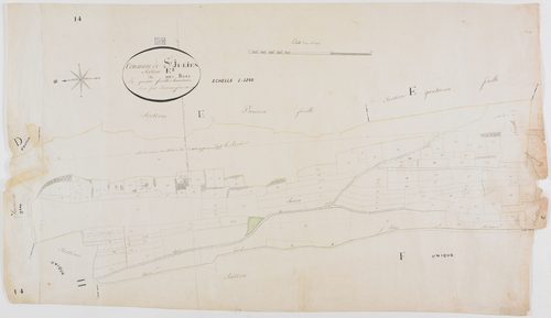 Saint-Julien-sur-Suran, section E, les Bois, feuille 2.géomètre : Duchesne