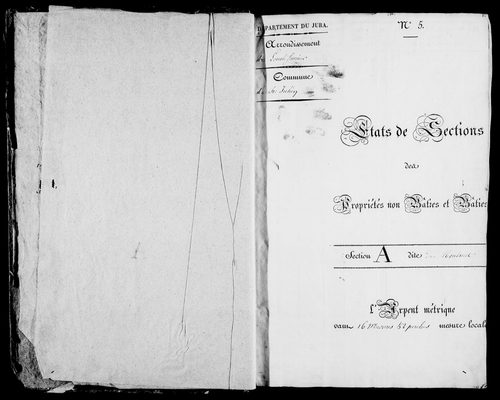 Etat de sections.