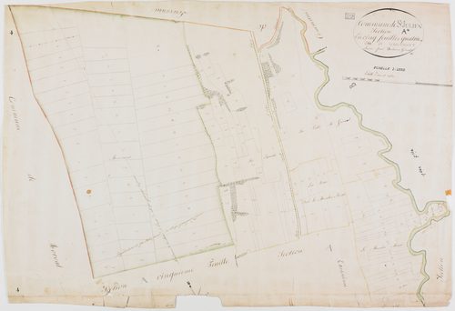 Saint-Julien-sur-Suran, section A, Montanet, feuille 4.géomètre : Duchesne