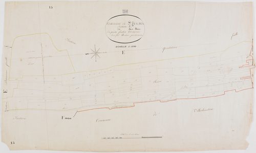 Saint-Julien-sur-Suran, section E, les Bois, feuille 3.géomètre : Duchesne