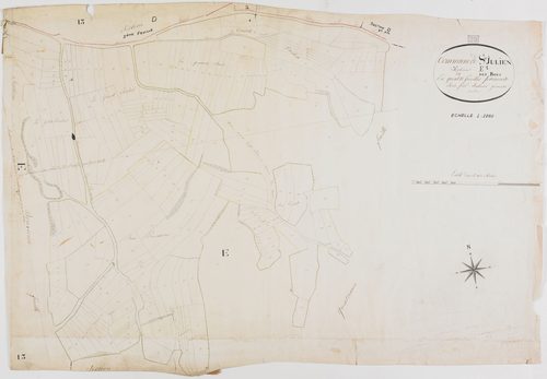Saint-Julien-sur-Suran, section E, les Bois, feuille 1.géomètre : Duchesne