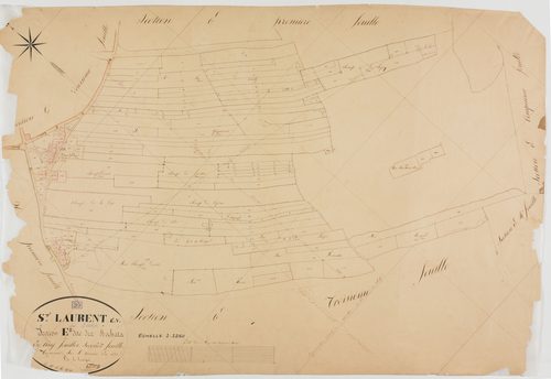 Saint-Laurent-en-Grandvaux, section E, les Rochats, feuille 2.géomètre : Cordier