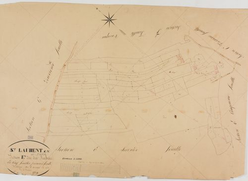 Saint-Laurent-en-Grandvaux, section E, les Rochats, feuille 1.géomètre : Cordier