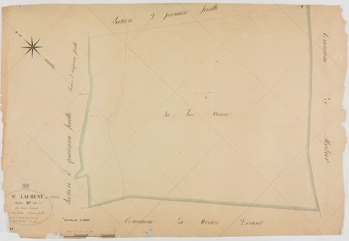Saint-Laurent-en-Grandvaux, section D, la Joux Devant, feuille 2.géomètre : Deniset