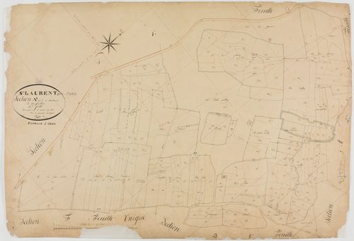 Saint-Laurent-en-Grandvaux, section A, la Charbonnière, feuille 3.géomètre : Bénier
