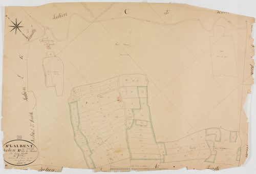 Saint-Laurent-en-Grandvaux, section E, les Rochats, feuille 5.géomètre : Bénier