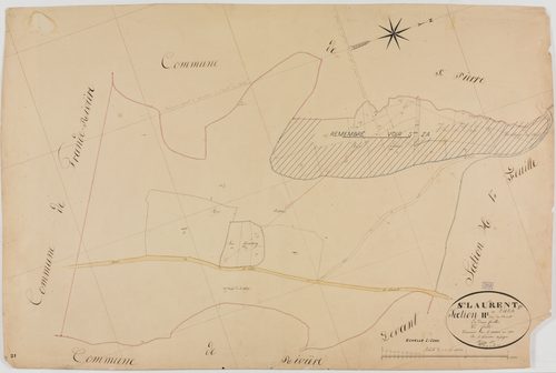 Saint-Laurent-en-Grandvaux, section H, les Poncets, feuille 2.géomètre : Bénier