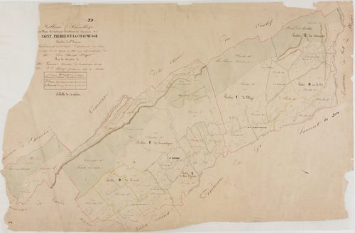 Saint-Pierre et la Chaumusse, tableau d'assemblage, -Date : 1833.