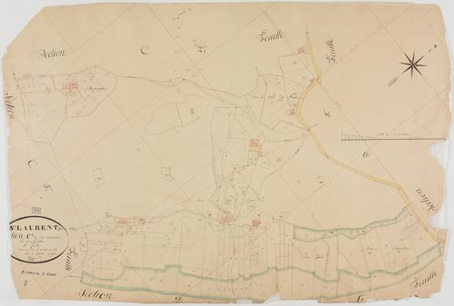 Saint-Laurent-en-Grandvaux, section C, les Maisonnettes, feuille 1.géomètre : Bénier