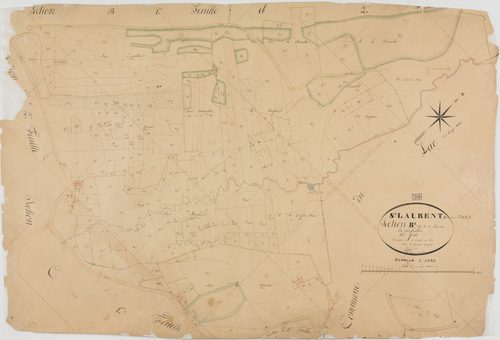 Saint-Laurent-en-Grandvaux, section B, la Reculée, feuille 3.géomètre : Bénier