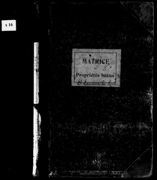 Matrice des propriétés bâties.