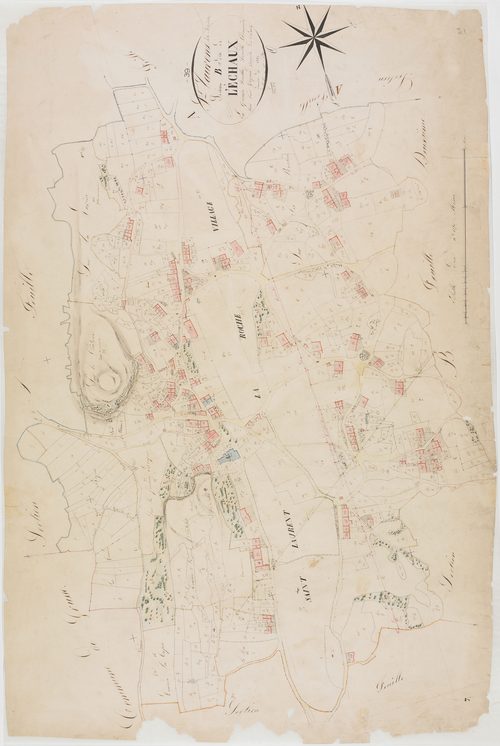 Saint-Laurent-la-Roche, section B, l'Echaux, feuille 1.