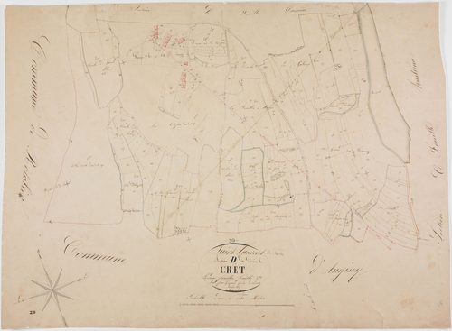 Saint-Laurent-la-Roche, section D, Derrière le Crêt, feuille 2.