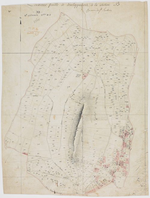 Saint-Lothain, section B, feuille 2.
