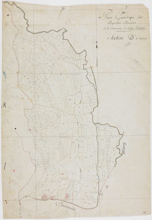 Saint-Lothain, section D, feuille 1.