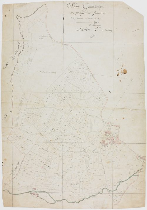 Saint-Lothain, section E, feuille 1.