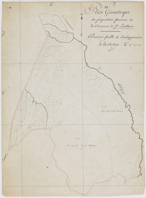 Saint-Lothain, section C, feuille 1.