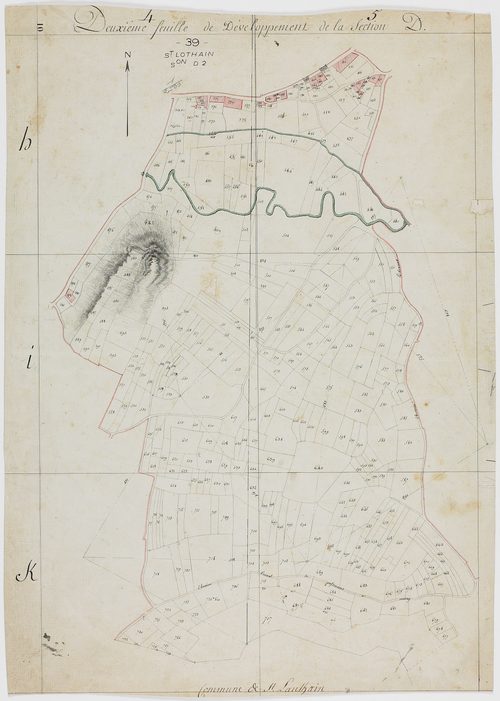 Saint-Lothain, section D, feuille 2.