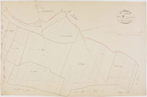 Saint-Loup, section B, en Buchaille, feuille 4.