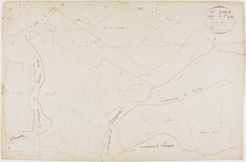 Saint-Loup, section A, en Buchaille, feuille 3.