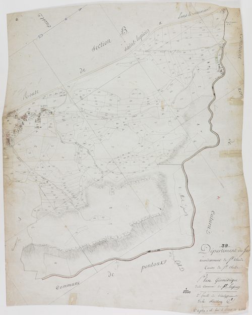 Saint-Lupicin, section C, feuille 2.géomètre : pas de nom d'auteur