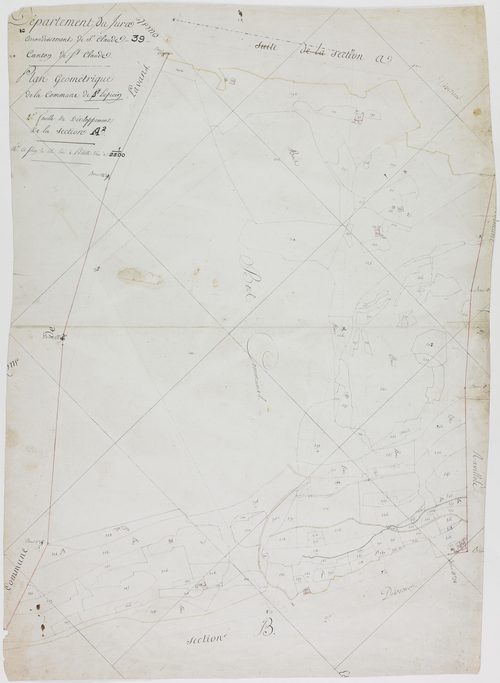 Saint-Lupicin, section A, feuille 2.géomètre : pas de nom d'auteur