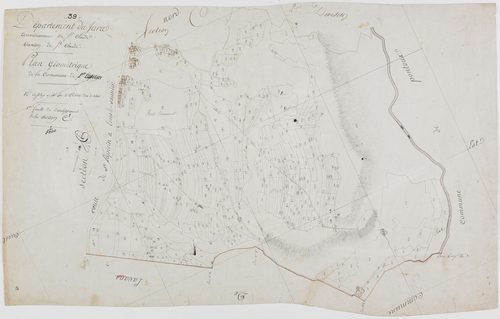 Saint-Lupicin, section C, feuille 1.géomètre : pas de nom d'auteur