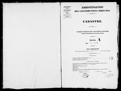 Etat de sections.