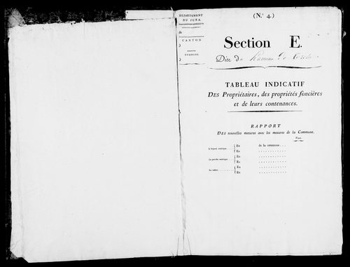 Etat de sections.