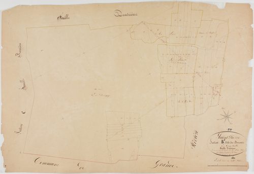 Saint-Pierre, section B, les Bouvets, feuille 3.