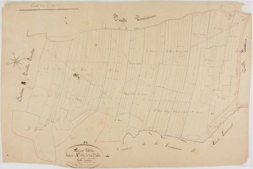 Saint-Pierre, section A, Vers l'Eglise, feuille 3.