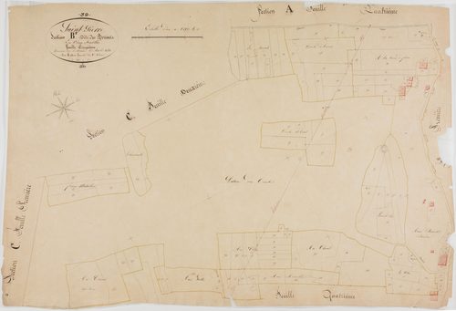 Saint-Pierre, section B, les Bouvets, feuille 5.