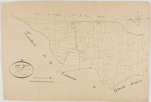 Saint-Pierre, section B, les Bouvets, feuille 2.