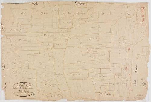 Saint-Pierre, section B, les Bouvets, feuille 4.