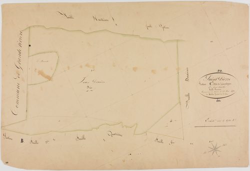 Saint-Pierre, section C, Trémontagne, feuille 1.