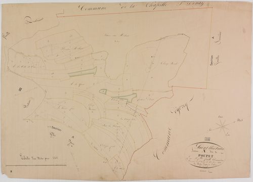 Saint-Thiébaud, section A, Poupet, feuille 2.