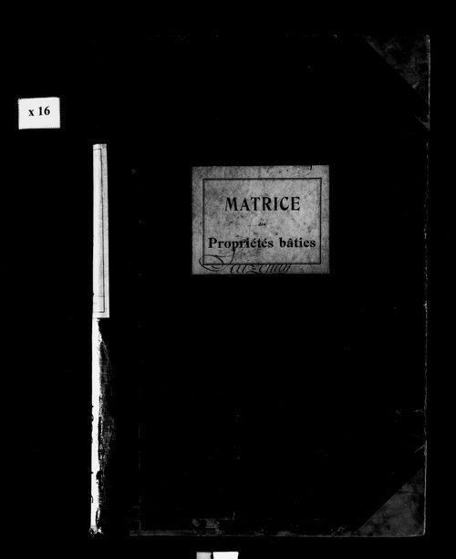 Matrice des propriétés bâties.