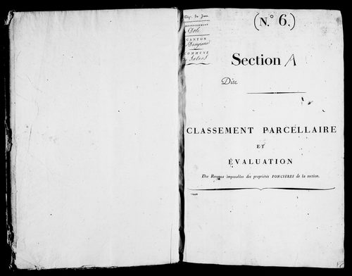 Etat de sections.