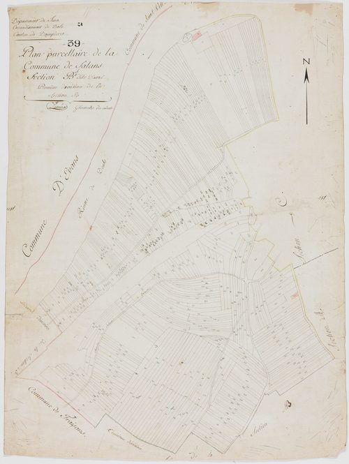 Salans, section B, Aval, feuille 1.géomètre : Savourot