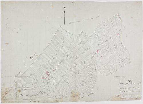 Salans, section B, Aval, feuille 3.géomètre : Savourot