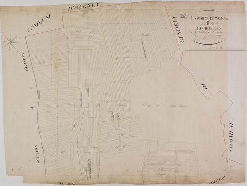 Saligney, section B, les Ruchottes, feuille 1.