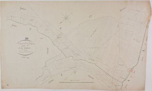Saligney, section C, la Forêt, feuille 2.
