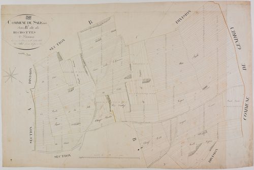 Saligney, section B, les Ruchottes, feuille 2.