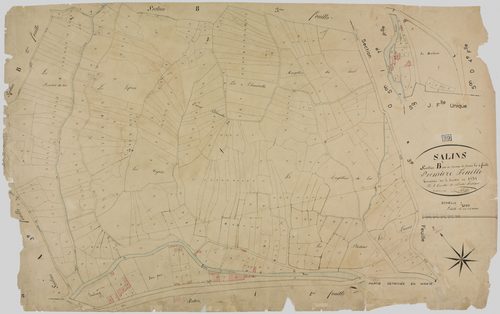 Salins, section B, le Ruisseau de Rousset, feuille 1.