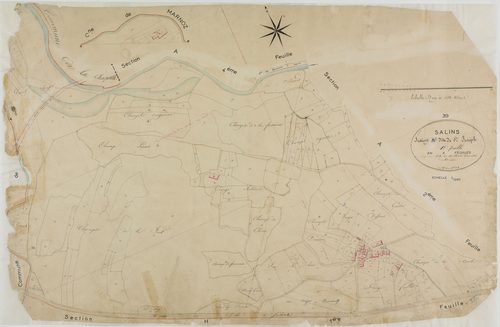 Salins, section A, dite de Saint-Joseph, feuille 1.