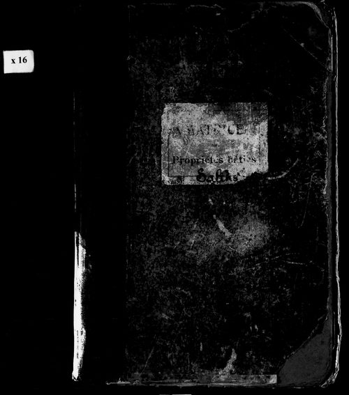 Matrice des propriétés bâties, case 1 à 920.