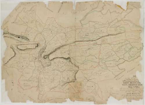 Bracon, Cernans, Clucy, Geraise, Saizenay, Salins, tableau d'assemblage. -Date : 1831.