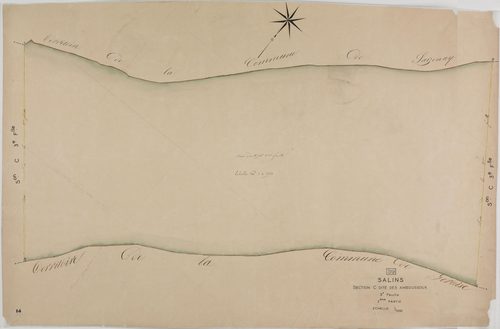 Salins, section C, les Amboussoux, feuille 3, 2ème partie.