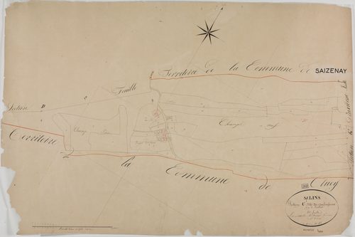 Salins, section C, les Amboussoux, feuille 1.